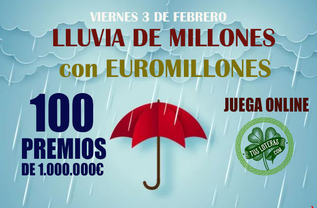 lluvia de millones 3 febrero 2023